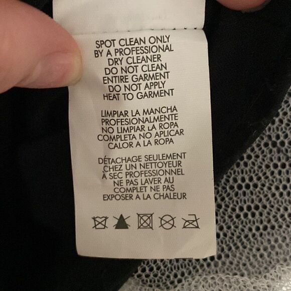 Jumps Apparel Strapless Black gown with silver and gold sequins Size 5/6 - Picture 10 of 11